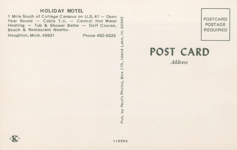 Holiday Motel - Vintage Postcard